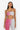 Front View Kappa Womens 222 Pontlanak Tube Top in Pink Multi