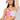 Front View Kappa Womens 222 Pontlanak Tube Top in Pink Multi