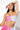 Front View Kappa Womens 222 Pontlanak Tube Top in Pink Multi