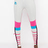 Front View Kappa Womens 90s Beksi Legging in Natural White