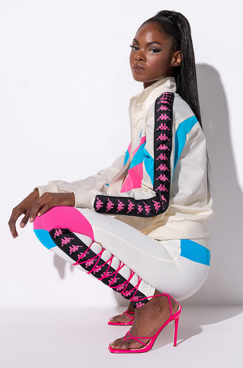  Kappa Womens 90s Beksi Legging in Natural White