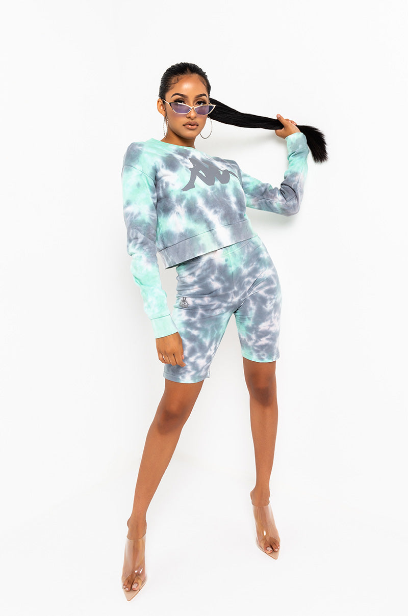 Front View Kappa Womens Authentic Amble Crop Sweatshirt