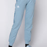 Front View Kappa Womens Banda Brily Track Jogger in Blue