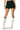 Front View Karolina Metallic Green Mini Cargo Skirt