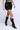 Side View Karolina Metallic Green Mini Cargo Skirt