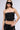 Front View Kat Lace Up Denim Corset