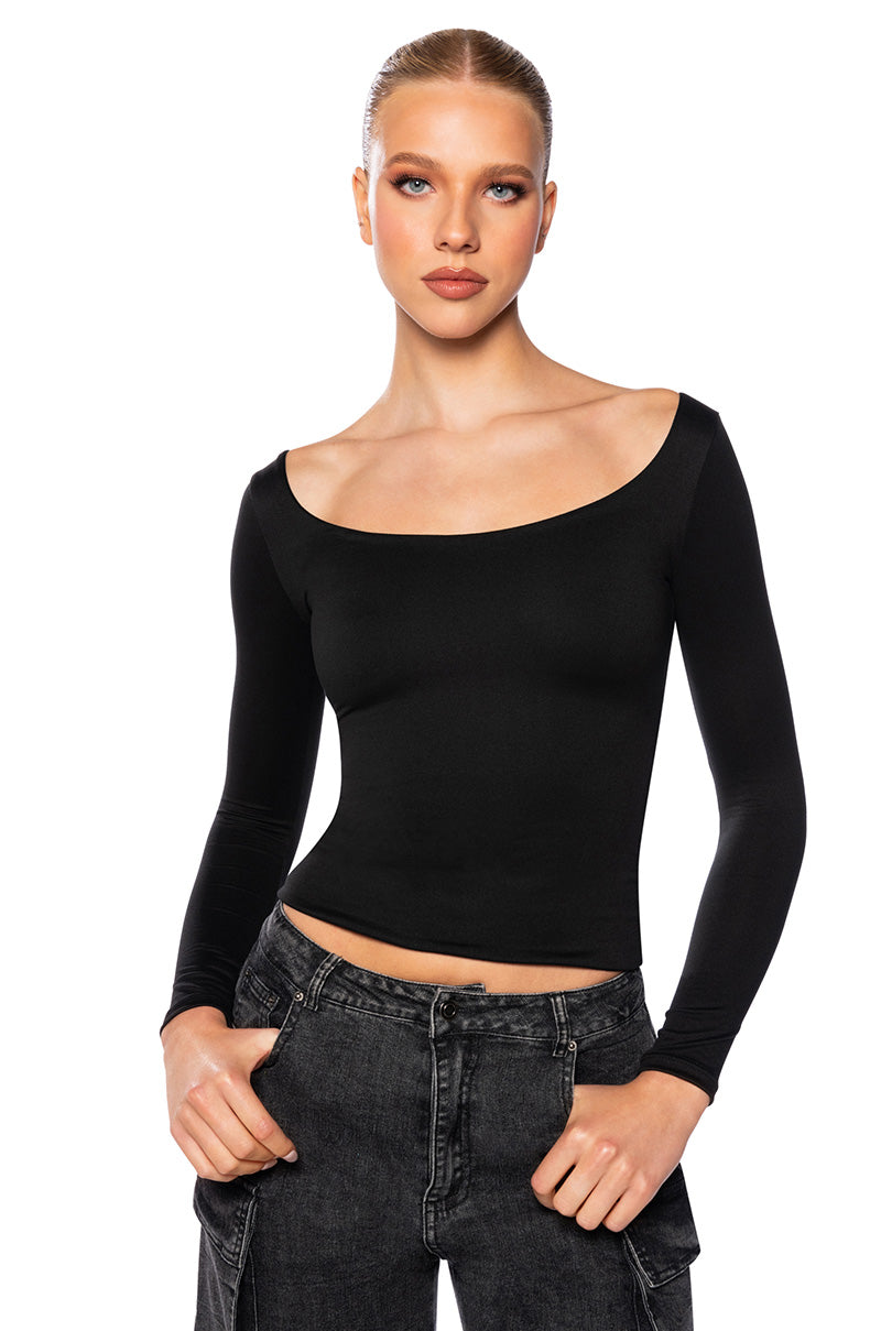 KAYA DOUBLE LAYER LONG SLEEVE TOP view 0