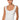 Front View Kaya Sweetheart Cut Low Back Tank Top In White