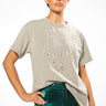 Front View Keep Em Guessing Rhinestone Embellished Tshirt