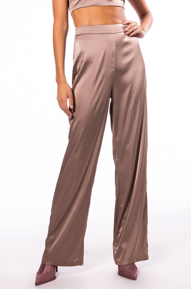 Front View Keep It Real Straight Leg Trousers