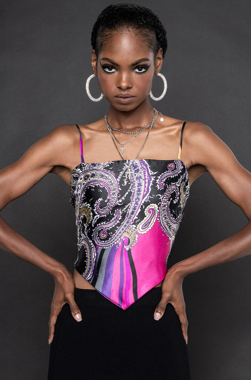 KEEP LOOKIN REVERSIBLE SCARF TOP view 0