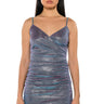 Front View Keep Up Ultra Shimmer Strapless Mini Dress