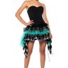 Front View Kianna Strapless Ruffled Mini Dress