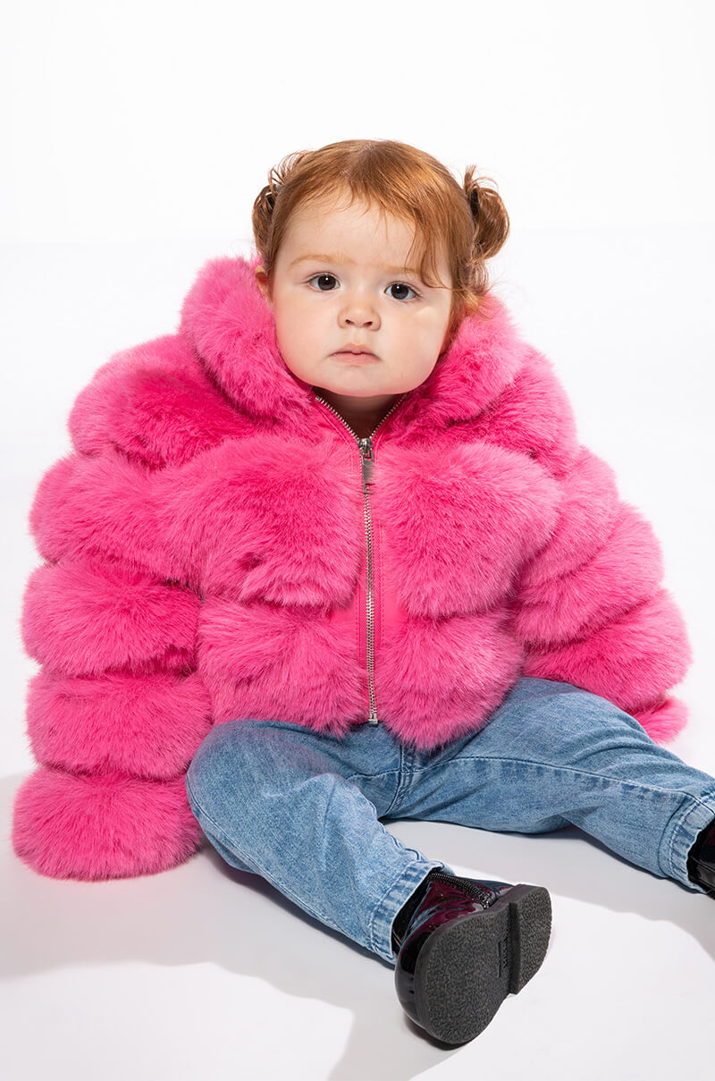 Full View Kids Barbz Faux Fur Jacket