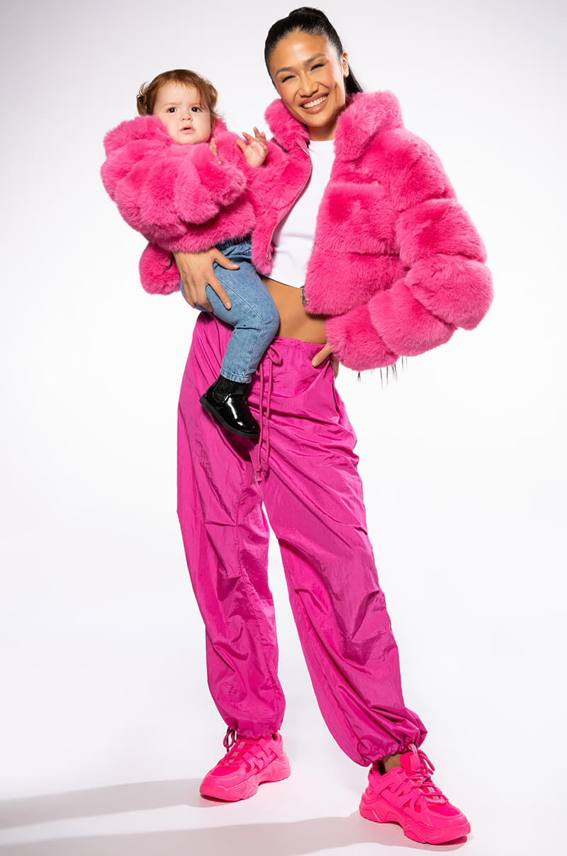 Extra View Kids Such A Doll Faux Fur Jacket
