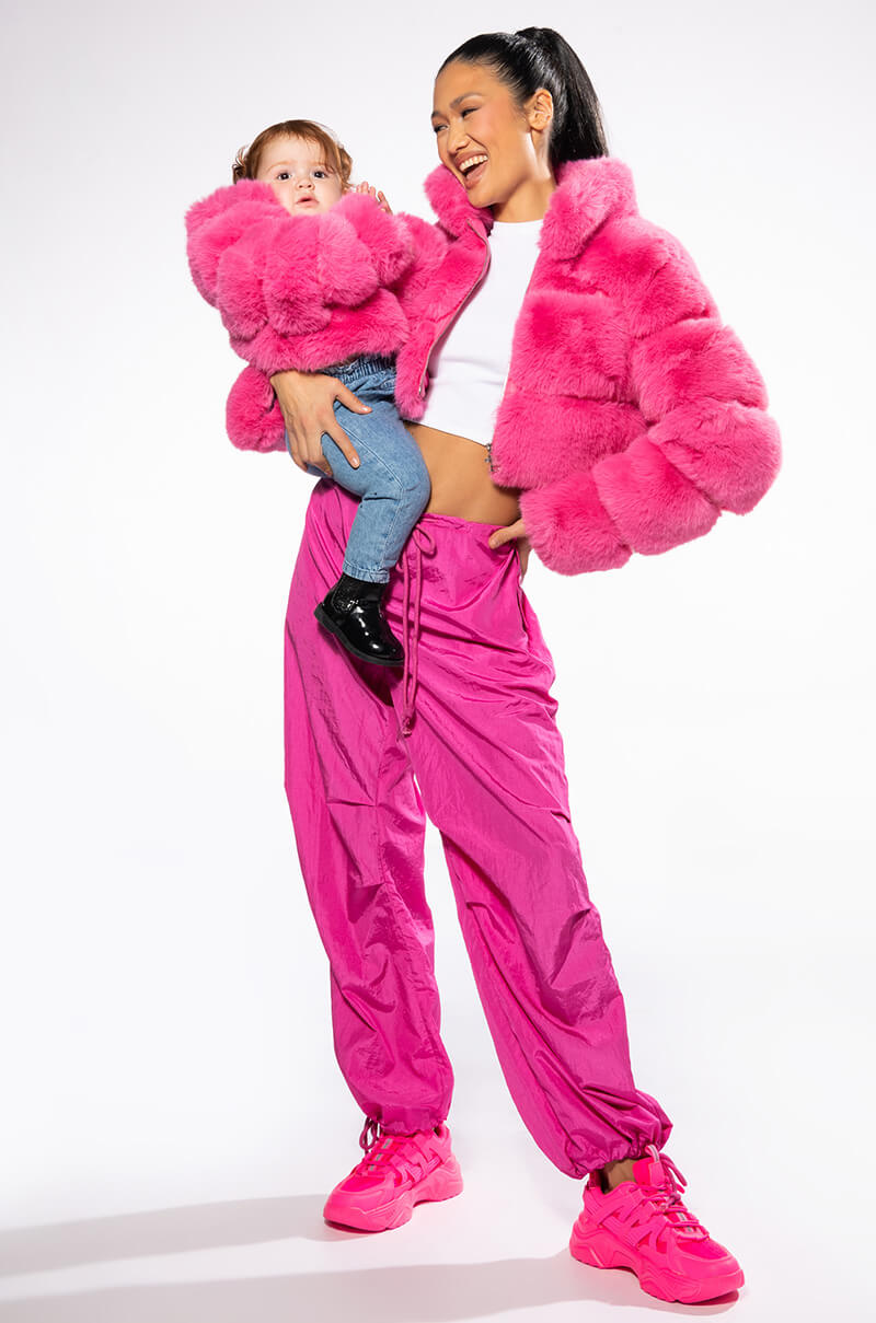Extra View Kids Such A Doll Faux Fur Jacket