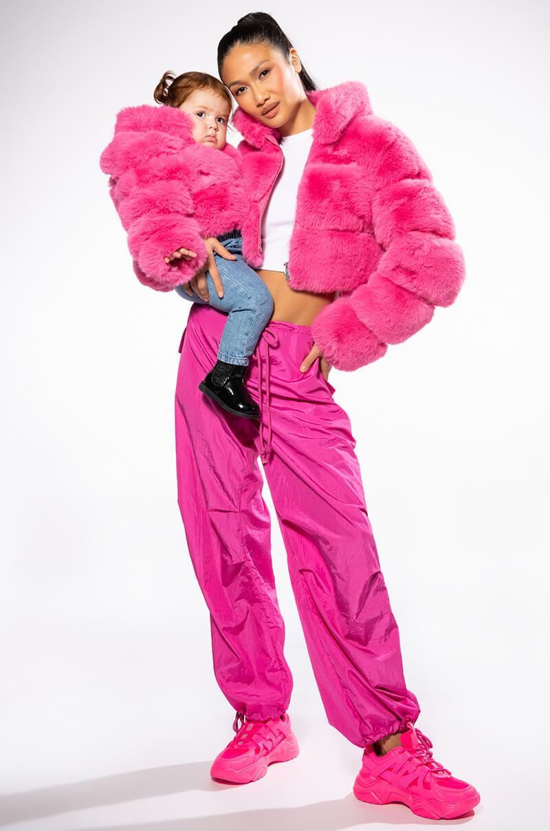 Extra View Kids Such A Doll Faux Fur Jacket