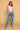 Full View Kiki Riki Best In Show Denim Pants With Tulle in Light Pink