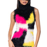 Front View Kiki Ultra Fuzzy Bodycon Mini Dress