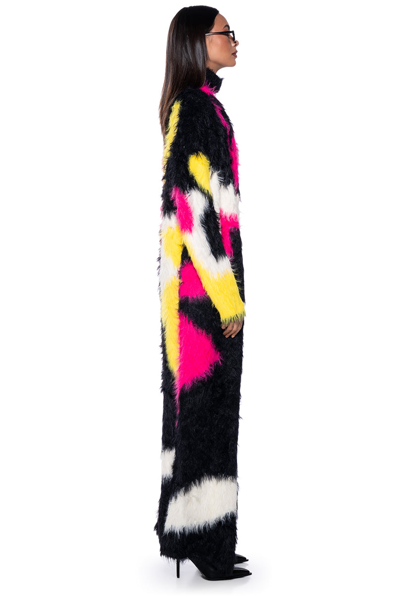Detail View Kiki Ultra Fuzzy Long Cardigan