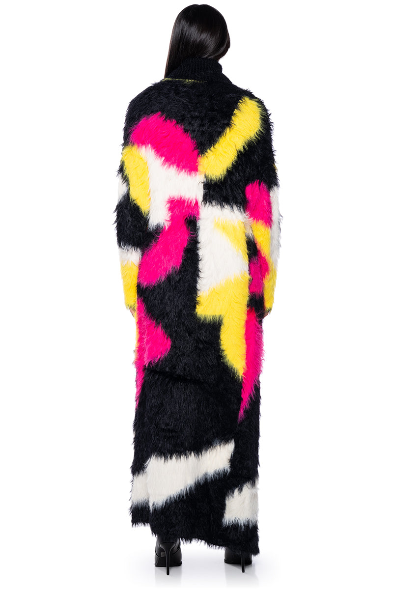Full View Kiki Ultra Fuzzy Long Cardigan