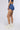 Side View Kimberly Mineral Wash Mini Short In Blue