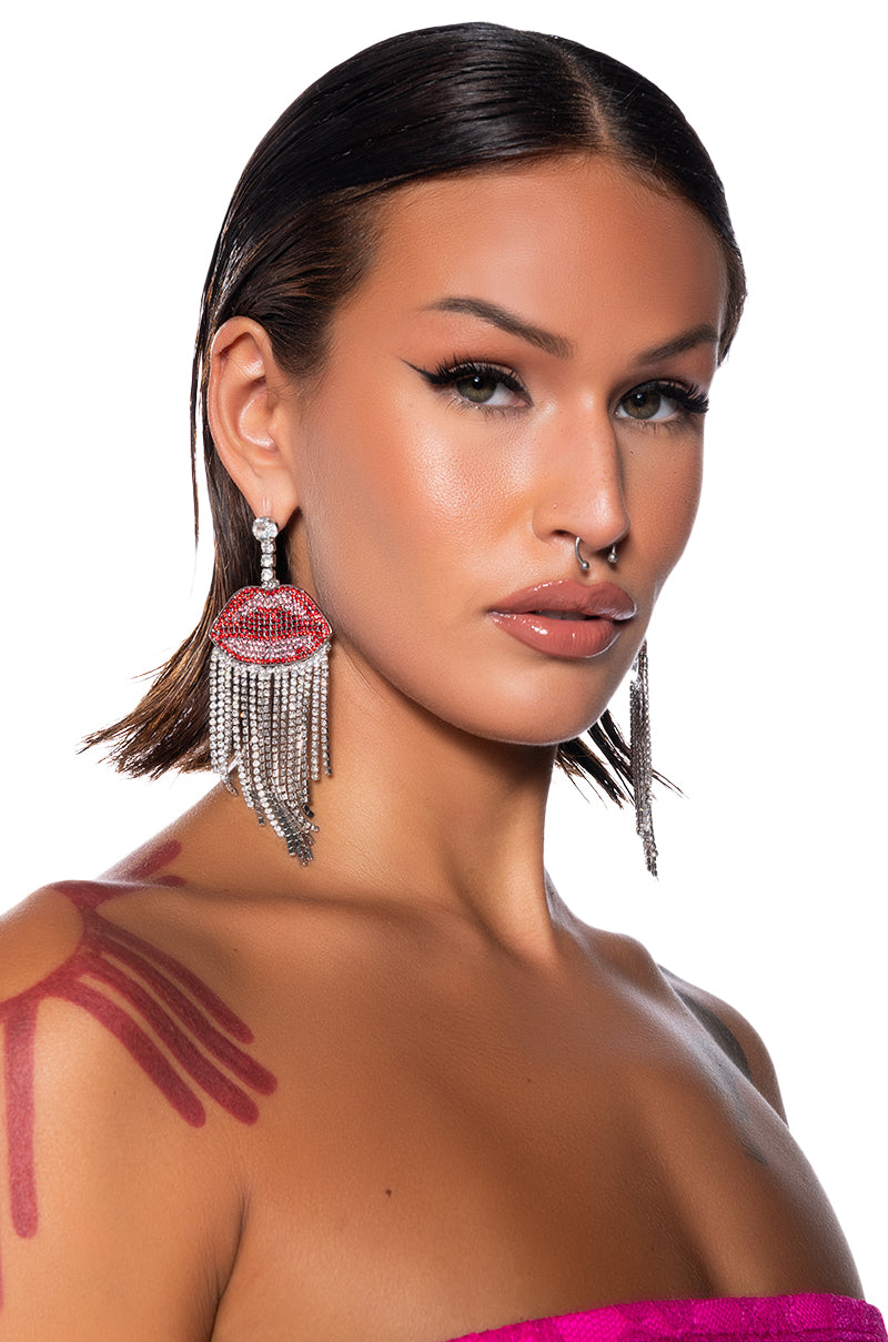 Front View Kiss Me Earring