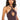 Front View Knot In The Mood Sleeveless Cutout Halter Bodysuit