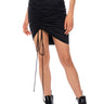 Front View Kya Cinched Parachute Mini Skirt