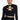 Front View Kylie Cut Out Ribbed Long Sleeve Top