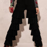 Front View Kylie High Rise Ruffles Jeans