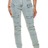 Front View Kylie Stretchy Skinny Jeans Mid Rise