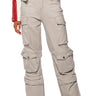 Front View La Isla Extreme Stretch Cargo Jeans