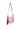 Back View Lada Metallic Shoulder Bag In Pink