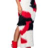 Front View Lala Ultra Fuzzy Midi Skirt