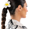 Front View Lani Flower Hair Pins