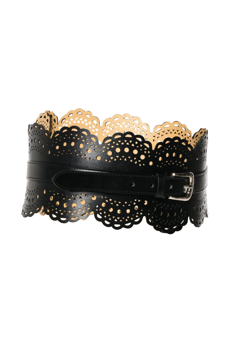 Back View Laser Cut Waist Belt
