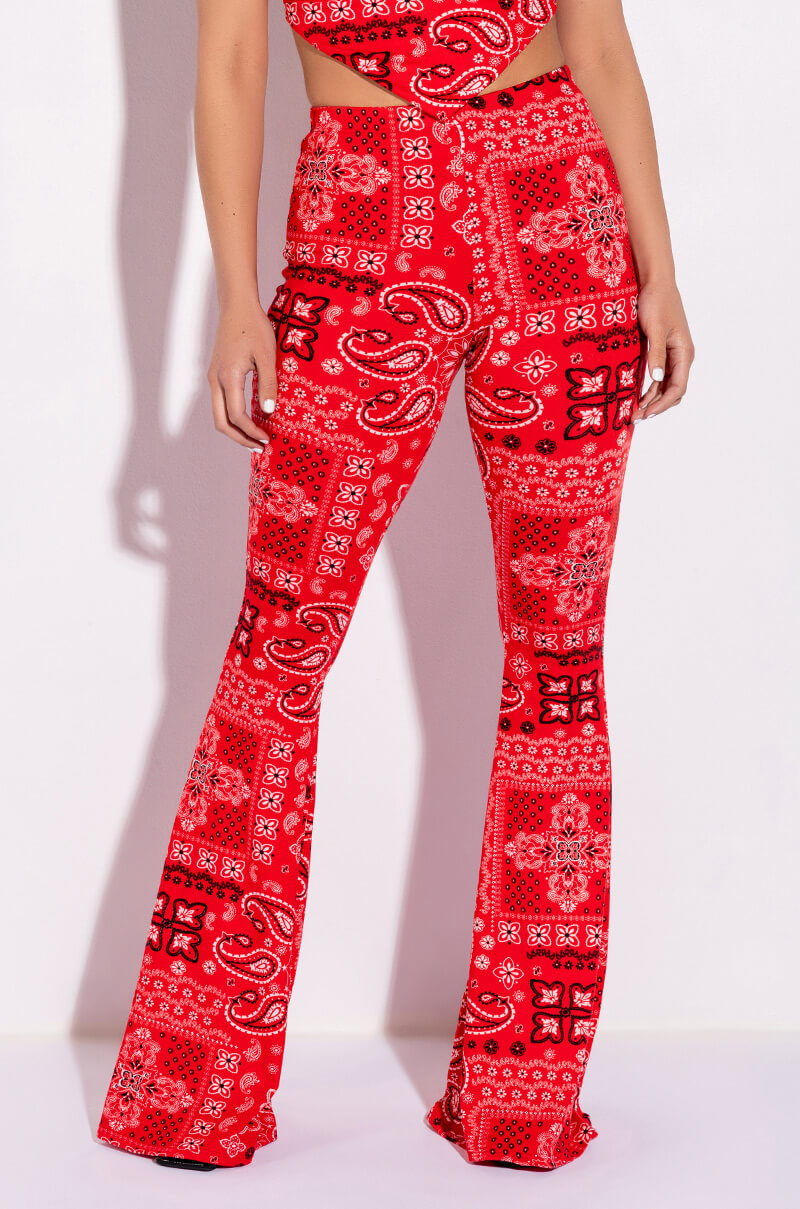 Front View Latest Wide Leg Leggings