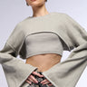 Front View Lauren Double Layered Sweatshirt