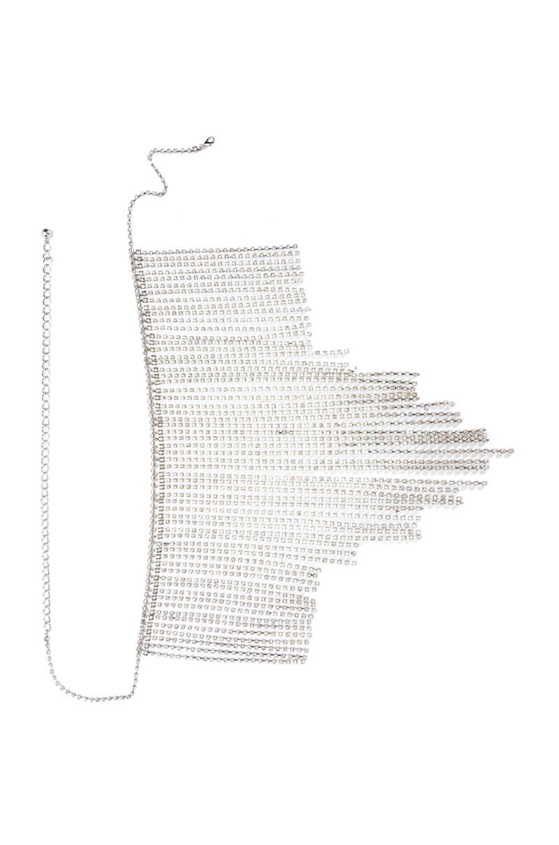 Back View Lawless Western Rhinestone Fringe Belt