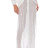 Front View Layered Shirt Maxi Skirt