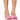 Front View Layla Buckle Sandal In Pink