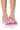 Side View Layla Buckle Sandal In Pink