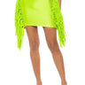 Front View Layla Side Fringe Mini Skirt