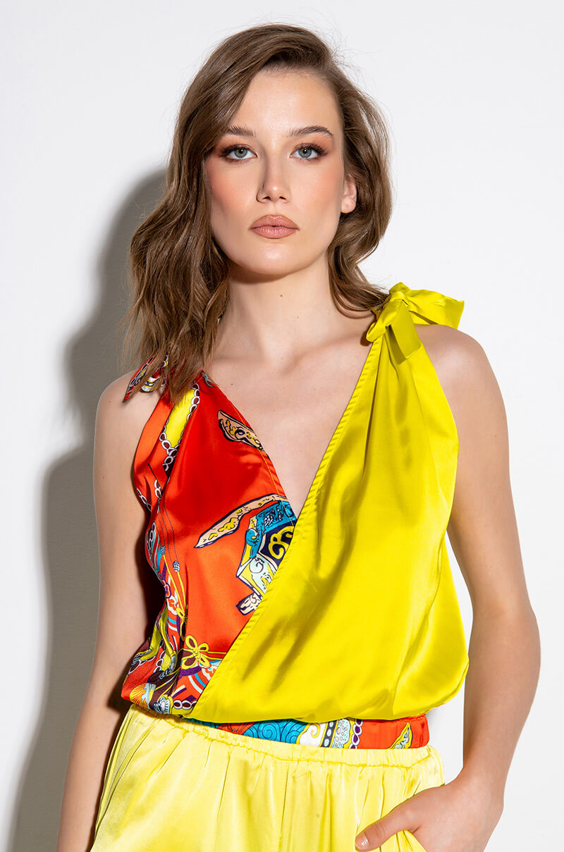 LELANI BOW DETAIL SLEEVELESS BLOUSE view 0