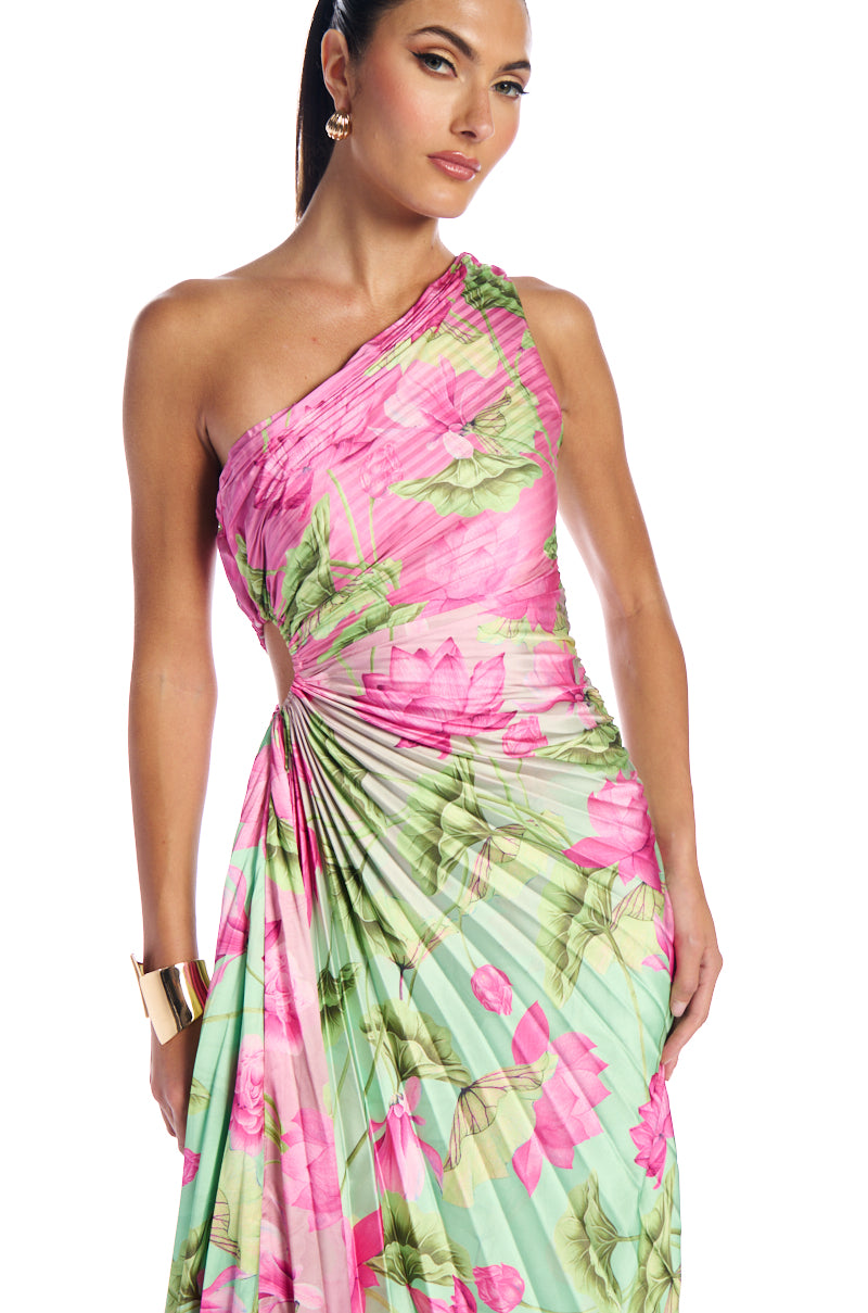 Extra View Lazy Daisy Printed Midi Dress