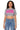 Front View Le Baybay Patch Cropped T Shirt