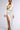 Front View Leader Of The Pack Long Sleeve High Slit Gown In White