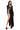 Front View Leader Of The Pack Long Sleeve High Slit Gown