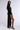Detail View Leader Of The Pack Long Sleeve High Slit Gown